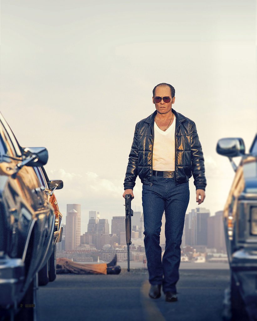 Johnny Depp portrays Whitey Bulger in the Boston-set film, Black Mass. Johnny Depp portrays Whitey Bulger in the Boston-set film, Black Mass.